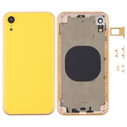 Back Housing Cover with Camera Lens & SIM Card Tray & Side Keys for iPhone XR(Yellow)
