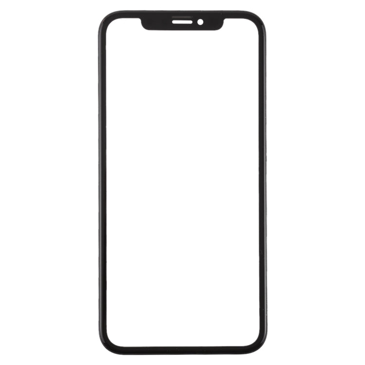 Front Screen Outer Glass Lens with Frame + OCA Optically Clear Adhesive for iPhone XR(Black)