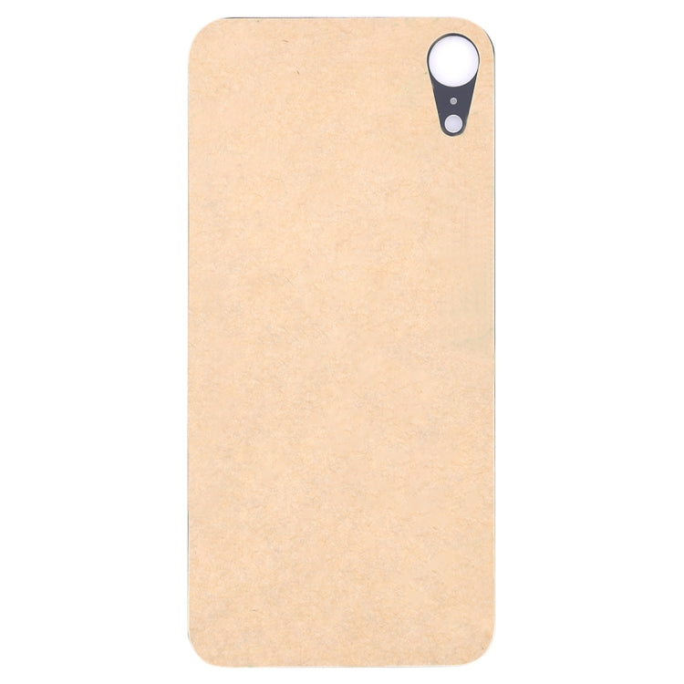 Easy Replacement Big Camera Hole Glass Back Battery Cover with Adhesive for iPhone XR(Blue)