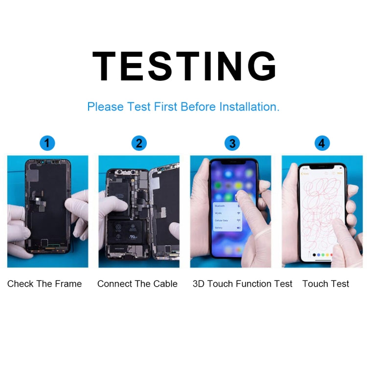 JK TFT LCD Screen for iPhone XS with Digitizer Full Assembly(Black)