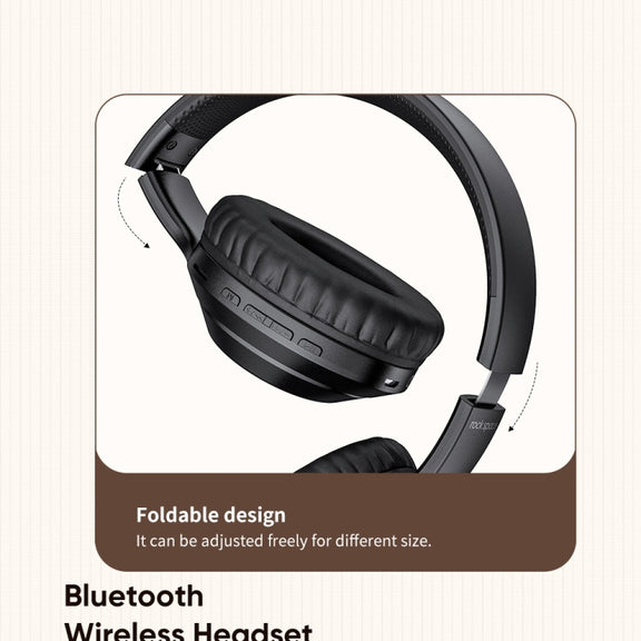 ROCK Space O2 HiFi Bluetooth 5.0 Wireless Headset with Mic, Support TF Card(White)