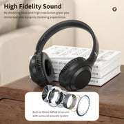 ROCK Space O2 HiFi Bluetooth 5.0 Wireless Headset with Mic, Support TF Card(White)