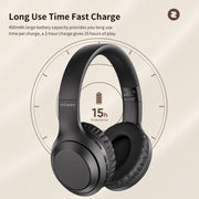 ROCK Space O2 HiFi Bluetooth 5.0 Wireless Headset with Mic, Support TF Card(White)