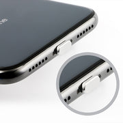 2pcs Universal 8 Pin Charging Port Metal Anti-Dust Plug for iPhone(Red)