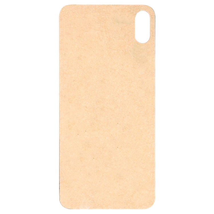 Easy Replacement Big Camera Hole Glass Back Battery Cover with Adhesive for iPhone XS(White)