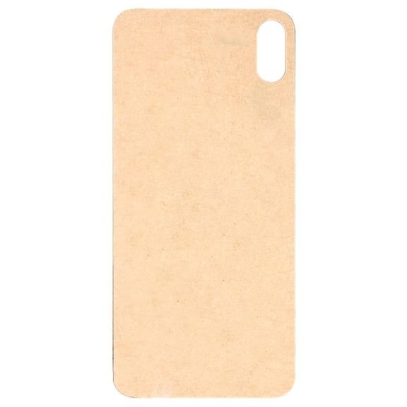 Easy Replacement Big Camera Hole Glass Back Battery Cover with Adhesive for iPhone XS(White)