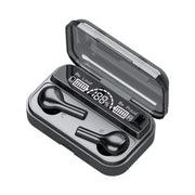 278 TWS External Noise Cancelling Touch Bluetooth Earphone with Charging Box, Support LED Power Digital Display & Breathing Lights & Call & Voice Assistant(Black)