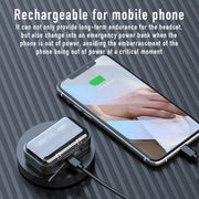 278 TWS External Noise Cancelling Touch Bluetooth Earphone with Charging Box, Support LED Power Digital Display & Breathing Lights & Call & Voice Assistant(Black)