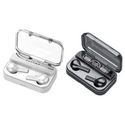 278 TWS External Noise Cancelling Touch Bluetooth Earphone with Charging Box, Support LED Power Digital Display & Breathing Lights & Call & Voice Assistant(Black)