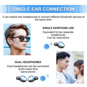 F9-8 TWS CVC8.0 Noise Cancelling Touch Mini Bluetooth Earphone with Charging Box, Support Three-screen LED Power Display & Mobile Phone Holder & Call & Voice Assistant(Black)