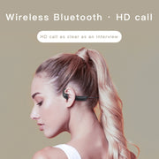 G100 Bluetooth 5.0 Wireless Ear-mounted Sports Water-resistant Bone Conduction Earphone (Black)