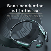 G100 Bluetooth 5.0 Wireless Ear-mounted Sports Water-resistant Bone Conduction Earphone (Black)