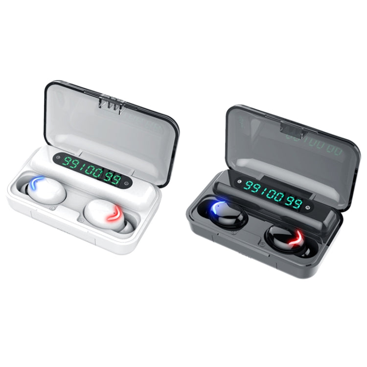 F9-5C Three-screen Digital Display Noise Reduction Bluetooth Earphone(Black)