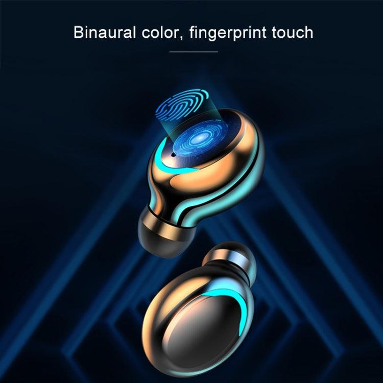 F9-5C Three-screen Digital Display Noise Reduction Bluetooth Earphone(Black)