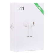 i11-TWS Bluetooth V5.0 Wireless Stereo Earphones with Magnetic Charging Box, Compatible with iOS & Android(White)