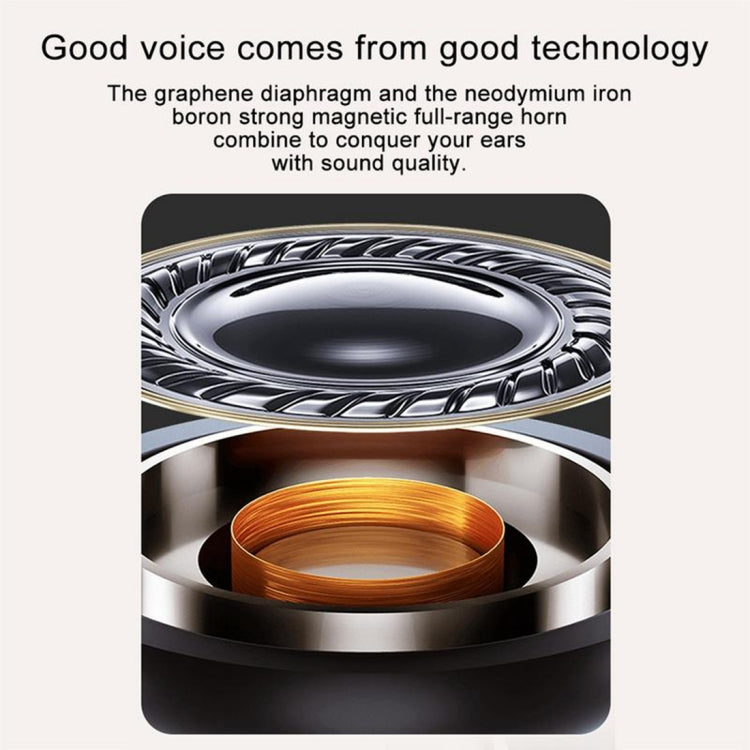 T-88 TWS Bluetooth V5.0 Wireless Stereo Earphones with Magnetic Charging Box(White)