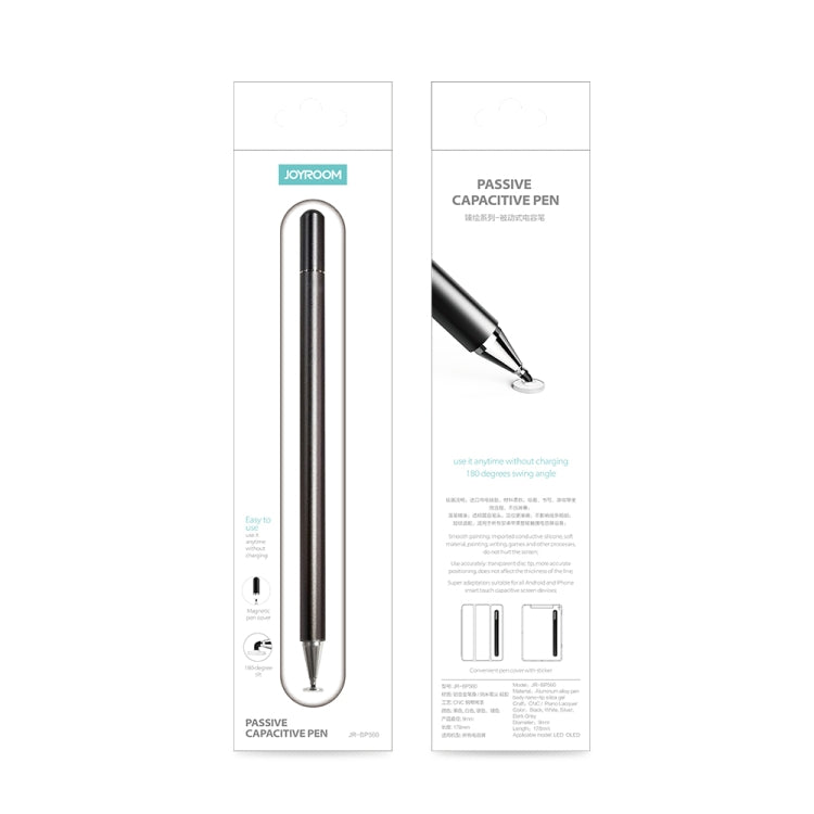 JOYROOM JR-BP560 Excellent Series Portable Universal Passive Disc Head Capacitive Pen with Replaceable Refill(White)