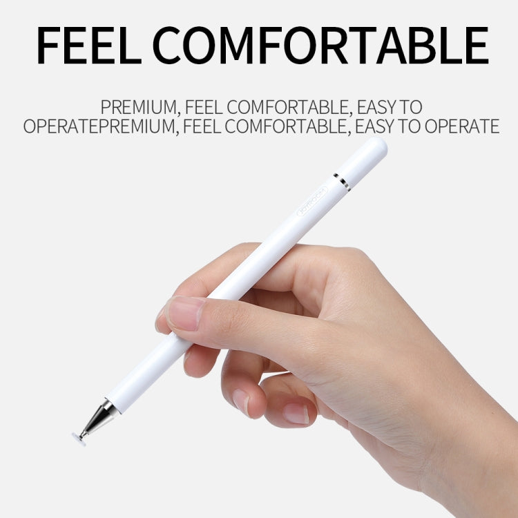 JOYROOM JR-BP560 Excellent Series Portable Universal Passive Disc Head Capacitive Pen with Replaceable Refill(White)