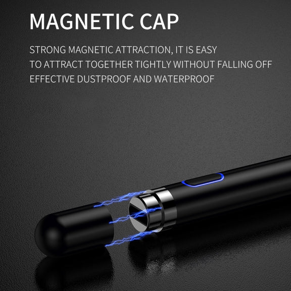 JOYROOM JR-K811 Excellent Series Micro USB Rechargeable Active Capacitive Stylus Pen with Magnetic Cap, Compatible with Android & IOS(Black)