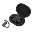 JHO-A9 TWS  Wireless Hanging Ear Type Bluetooth Earphone with Charging + Storage Integrated Zipper Bag, Support Voice Control(Black) - TWS Earphone by PMC TechLife | Online Shopping South Africa | PMC TechLife
