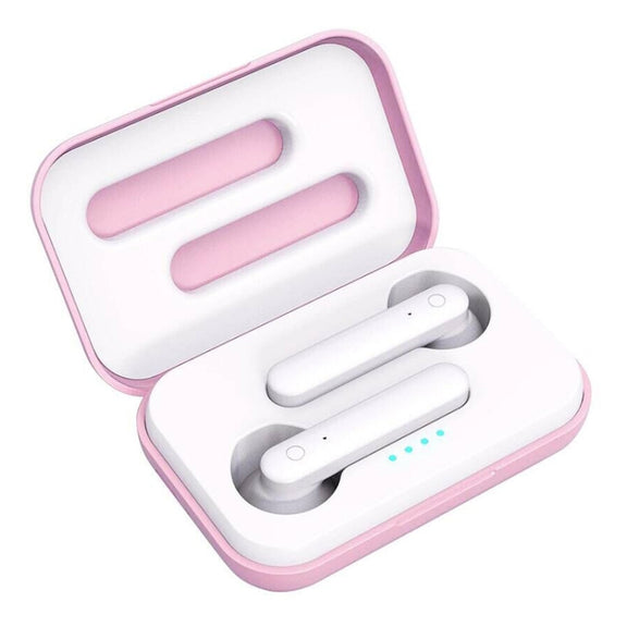 X26 TWS  Bluetooth 5.0 Wireless Touch Bluetooth Earphone with Magnetic Attraction Charging Box, Support Voice Assistant & Call(Pink)