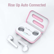 X26 TWS  Bluetooth 5.0 Wireless Touch Bluetooth Earphone with Magnetic Attraction Charging Box, Support Voice Assistant & Call(White)
