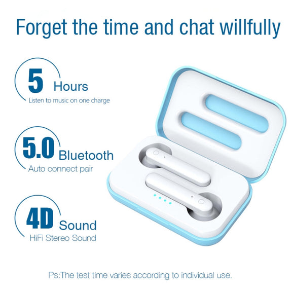 X26 TWS  Bluetooth 5.0 Wireless Touch Bluetooth Earphone with Magnetic Attraction Charging Box, Support Voice Assistant & Call(White)