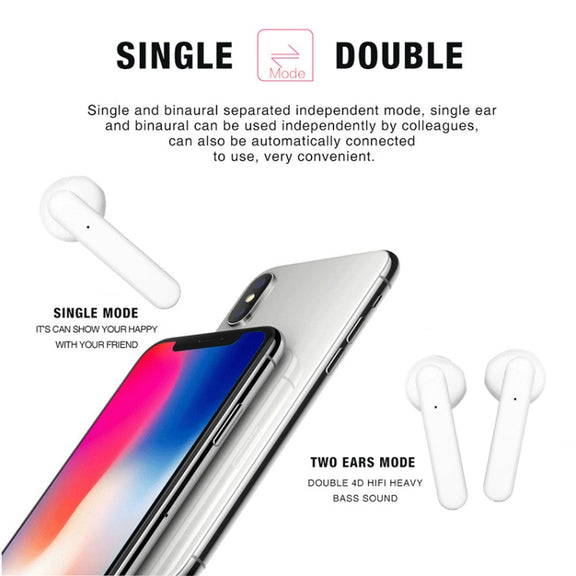X26 TWS  Bluetooth 5.0 Wireless Touch Bluetooth Earphone with Magnetic Attraction Charging Box, Support Voice Assistant & Call(White)
