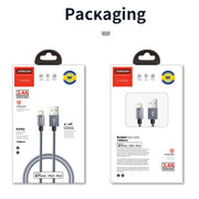 JOYROOM S-M369 Simple Series 2.4A 8 Pin Nylon Braided Data Cable, Length: 1.2m (Gold)