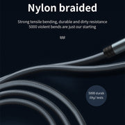 JOYROOM S-M369 Simple Series 2.4A 8 Pin Nylon Braided Data Cable, Length: 1.2m (Gold)