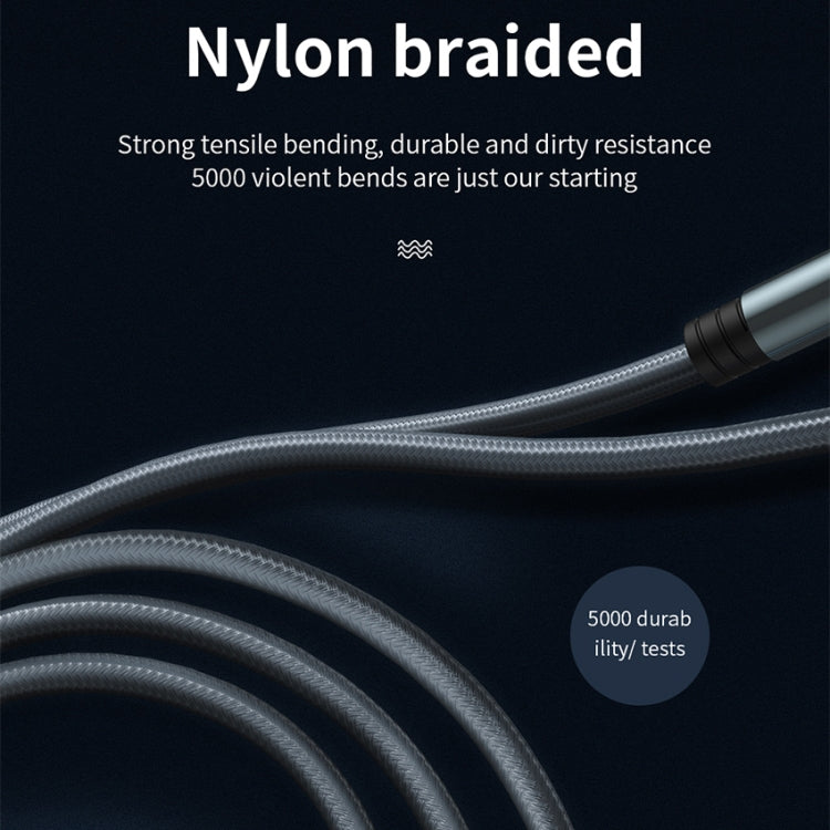 JOYROOM S-M369 Simple Series 2.4A 8 Pin Nylon Braided Data Cable, Length: 1.2m (Gold)