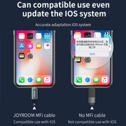 JOYROOM S-M369 Simple Series 2.4A 8 Pin Nylon Braided Data Cable, Length: 1.2m (Gold)