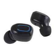 TI8S TWS Dazzling Wireless Stereo Bluetooth 5.0 Earphones with Charging Case(Black)