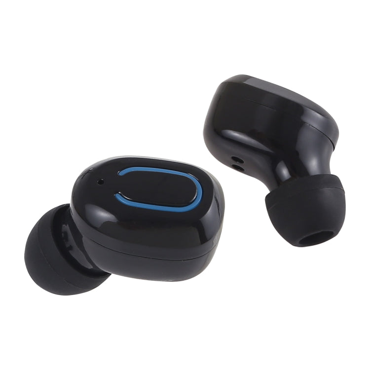 TI8S TWS Dazzling Wireless Stereo Bluetooth 5.0 Earphones with Charging Case(Black)