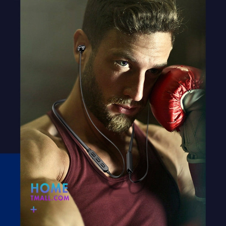 Bluetooth 5.1 Round Wire Neck-mounted Bluetooth Sports Earphone with Magnetic Function(Red)