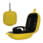 Solid Color Silicone Wireless Bluetooth Earphone Protective Case for Beats Powerbeats Pro(Yellow)