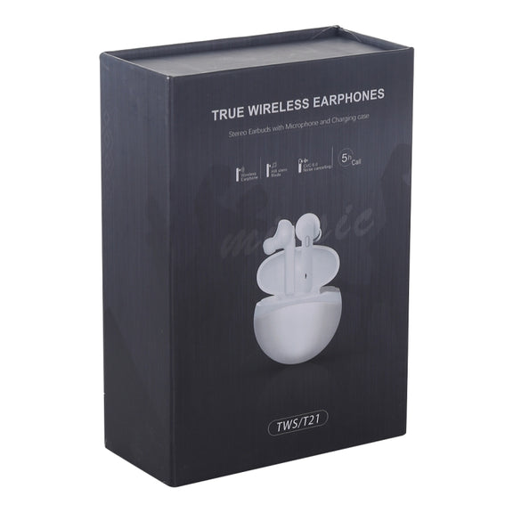T12 TWS Ture Wireless Hi-Fi Stereo Bluetooth 5.0 Earphones with Charging Case