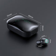 M7 TWS V5.0 Binaural Wireless Stereo Bluetooth Headset with Charging Case and Digital Display(White)