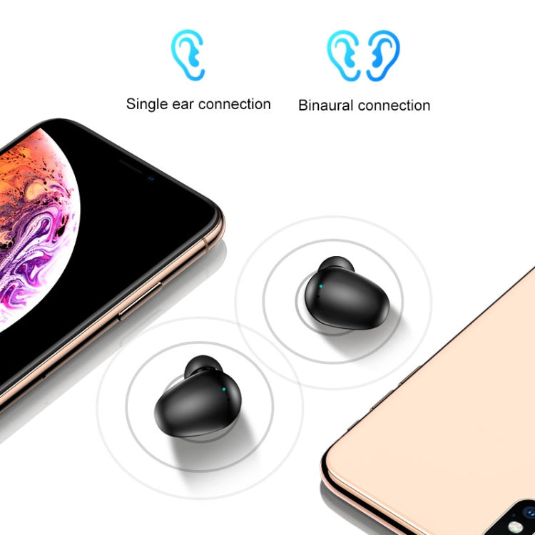 X7 TWS V5.0 Binaural Wireless Stereo Bluetooth Headset with Charging Case and Digital Display(White)