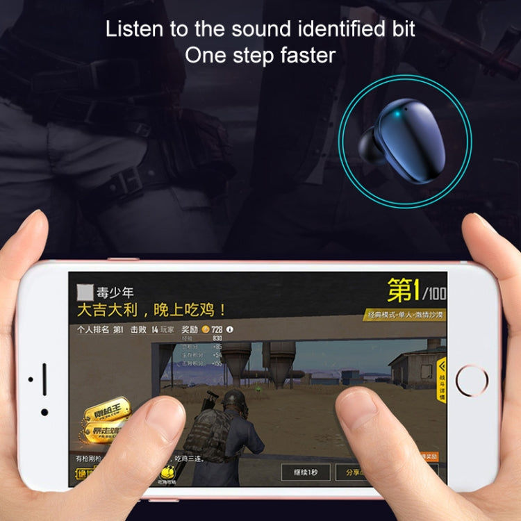 X7 TWS V5.0 Binaural Wireless Stereo Bluetooth Headset with Charging Case and Digital Display(White)