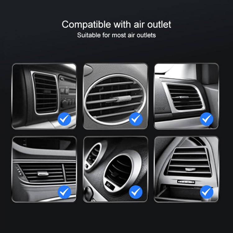 JJT-968 15W Max Output Magnetic Car Air Outlet Bracket Wireless Charger(Blue)