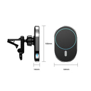 JJT-968 15W Max Output Magnetic Car Air Outlet Bracket Wireless Charger(White)