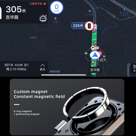 JJT-969 15W Max Output Magnetic Car Air Outlet Bracket Wireless Charger(Blue)