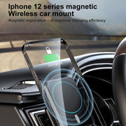 JJT-969 15W Max Output Magnetic Car Air Outlet Bracket Wireless Charger(Blue)