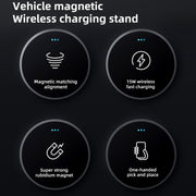 JJT-969 15W Max Output Magnetic Car Air Outlet Bracket Wireless Charger(Blue)