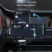 K10 15W Max Output Infrared Sensor Car Air Outlet Bracket Wireless Charger(Black)