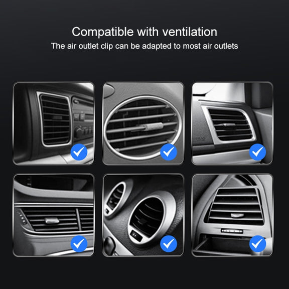 K07 15W Max Output Magnetic Car Air Outlet Bracket Wireless Charger(Black)