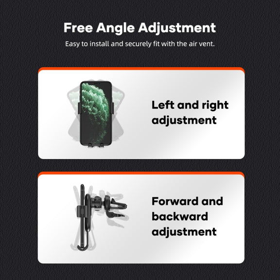 ROCK W31 Car Gravity Wireless Charging Air Outlet Bracket