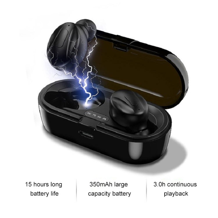 XG13 Bluetooth 5.0 TWS Mini Stereo Wireless Bluetooth Earphone (White)