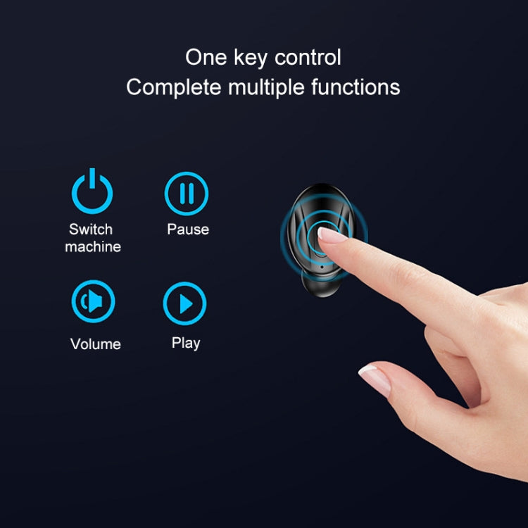 XG13 Bluetooth 5.0 TWS Mini Stereo Wireless Bluetooth Earphone (White)